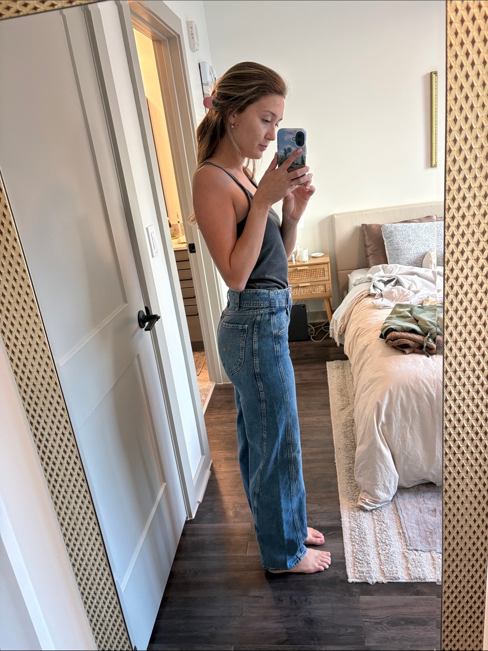 Free People Straight-Leg Midwash Jeans - Picture 6 of 6